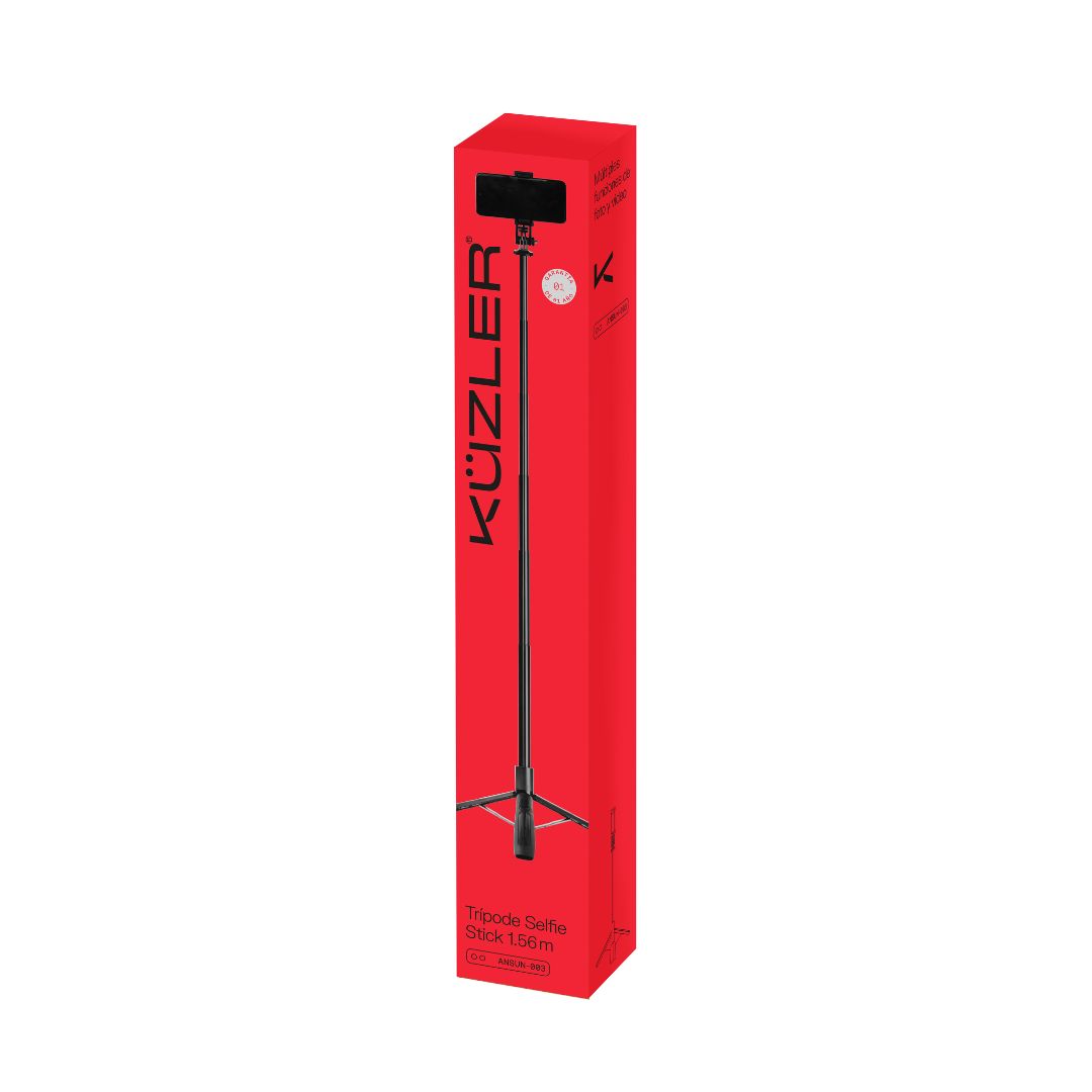 TRIPODE SELFIE STICK PARA CELULAR ,CAMARAS, MULTIFUNTIONAL  ANSUN-003 KUZLER 1.56MT - 6