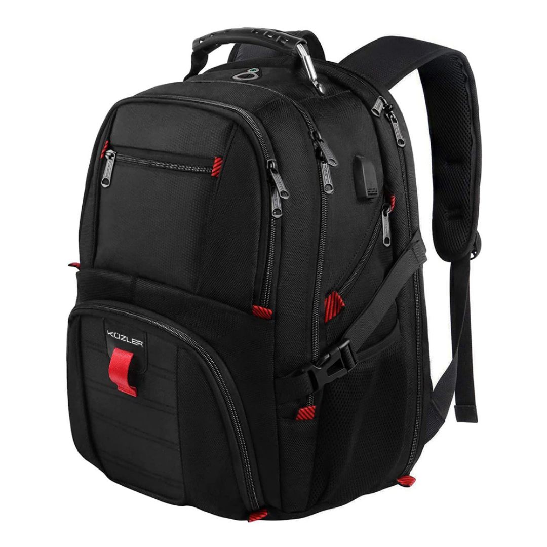 MOCHILA KUZLER RANIOS-102 NEGRO LAPTOP HASTA 15.6 PULGADAS 34L - 1