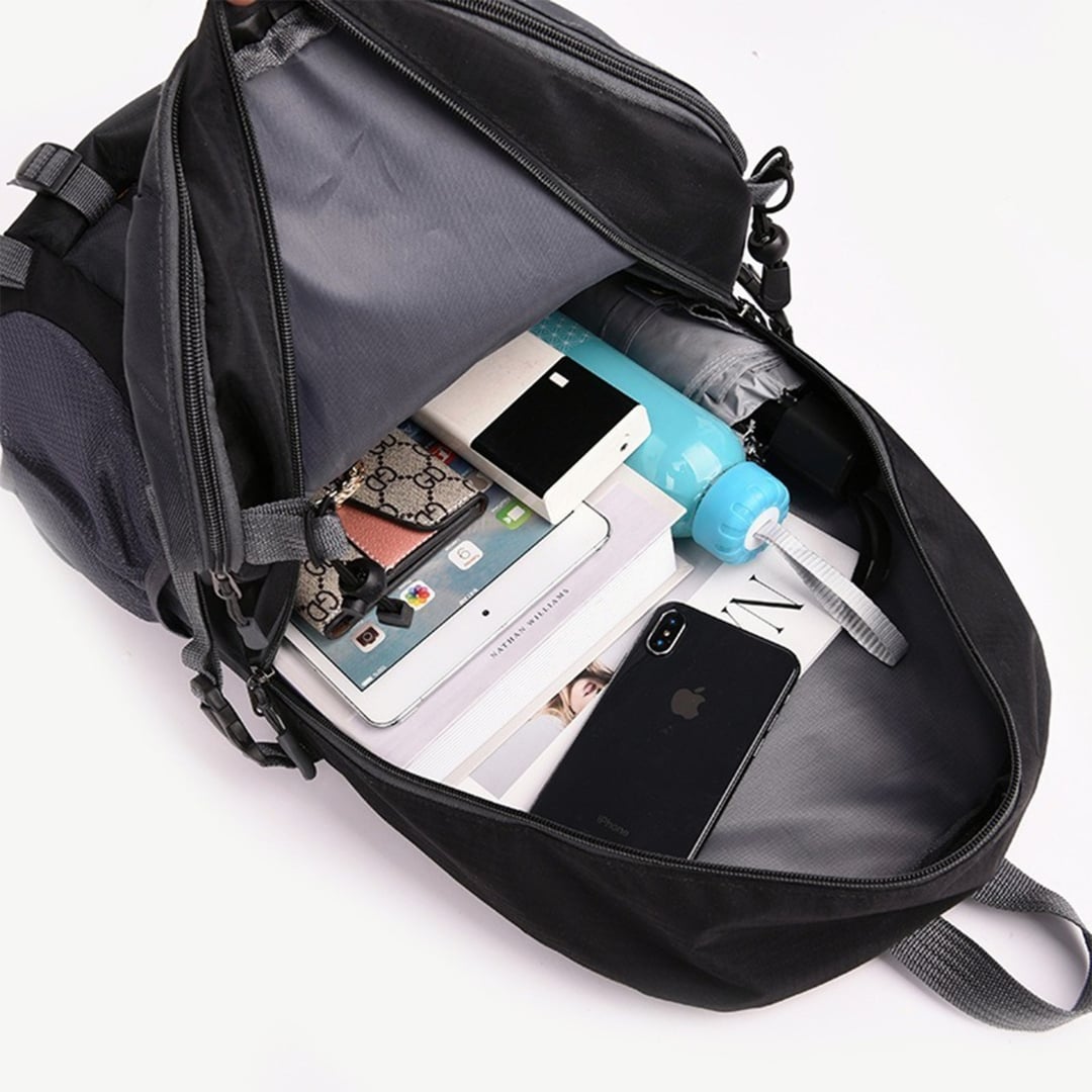 MOCHILA DEPORTIVA KUZLER INGO GRIS OSCURO DE VIAJE SPORT LIVIANA LAPTOP 15.6 - 4