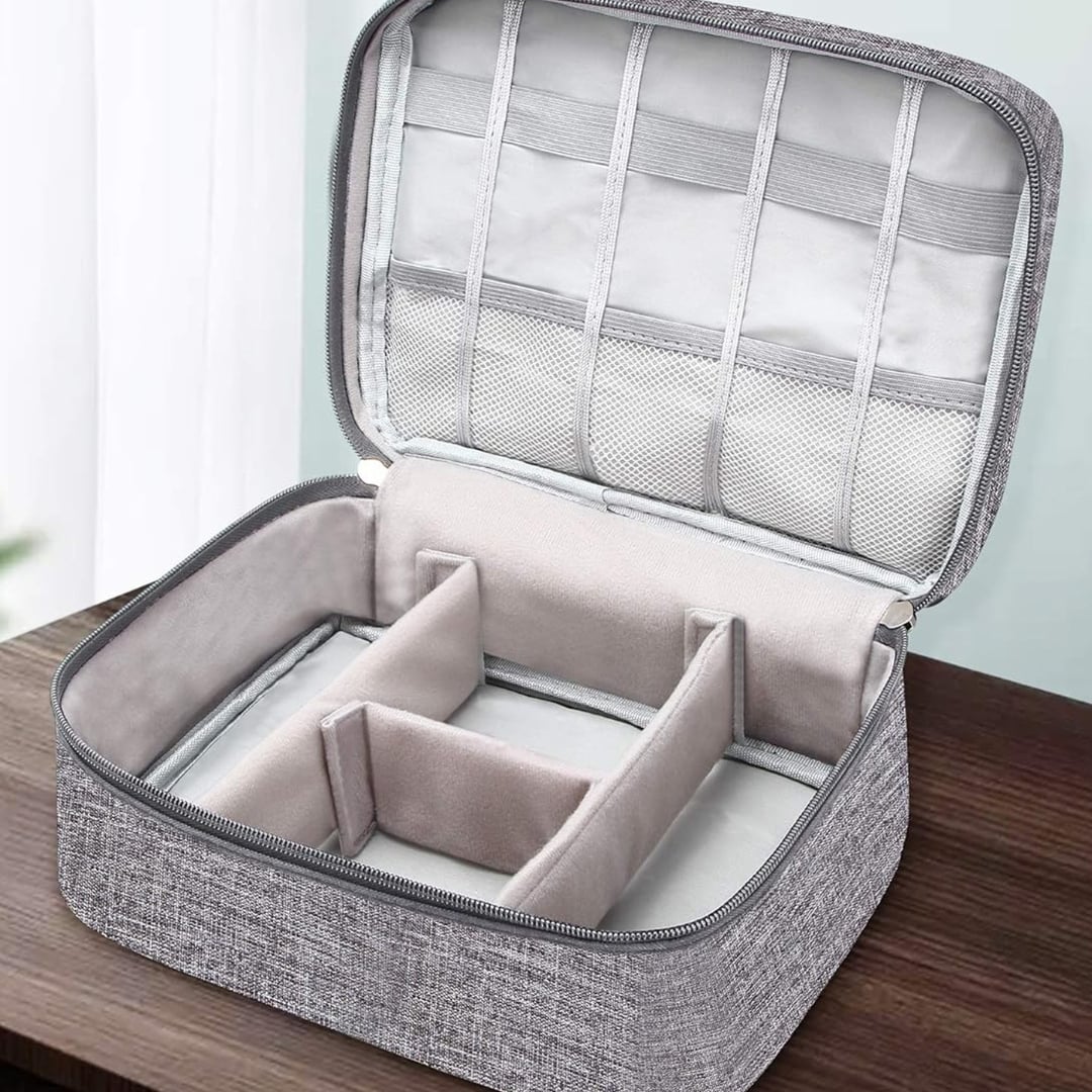 ORGANIZADOR KUZLER ULF GRIS NECESER DE VIAJE CON SEPARADORES - 3