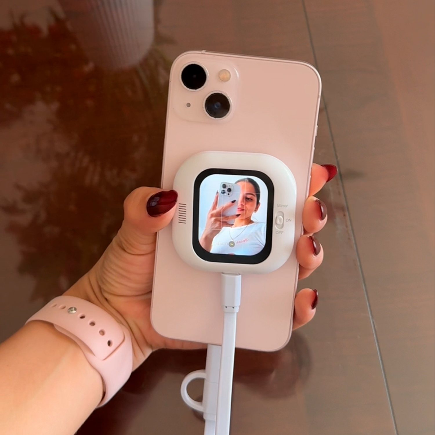 PANTALLA MAGNÉTICA SELFIE PARA CÁMARA TRASERA DE CELULAR - 2