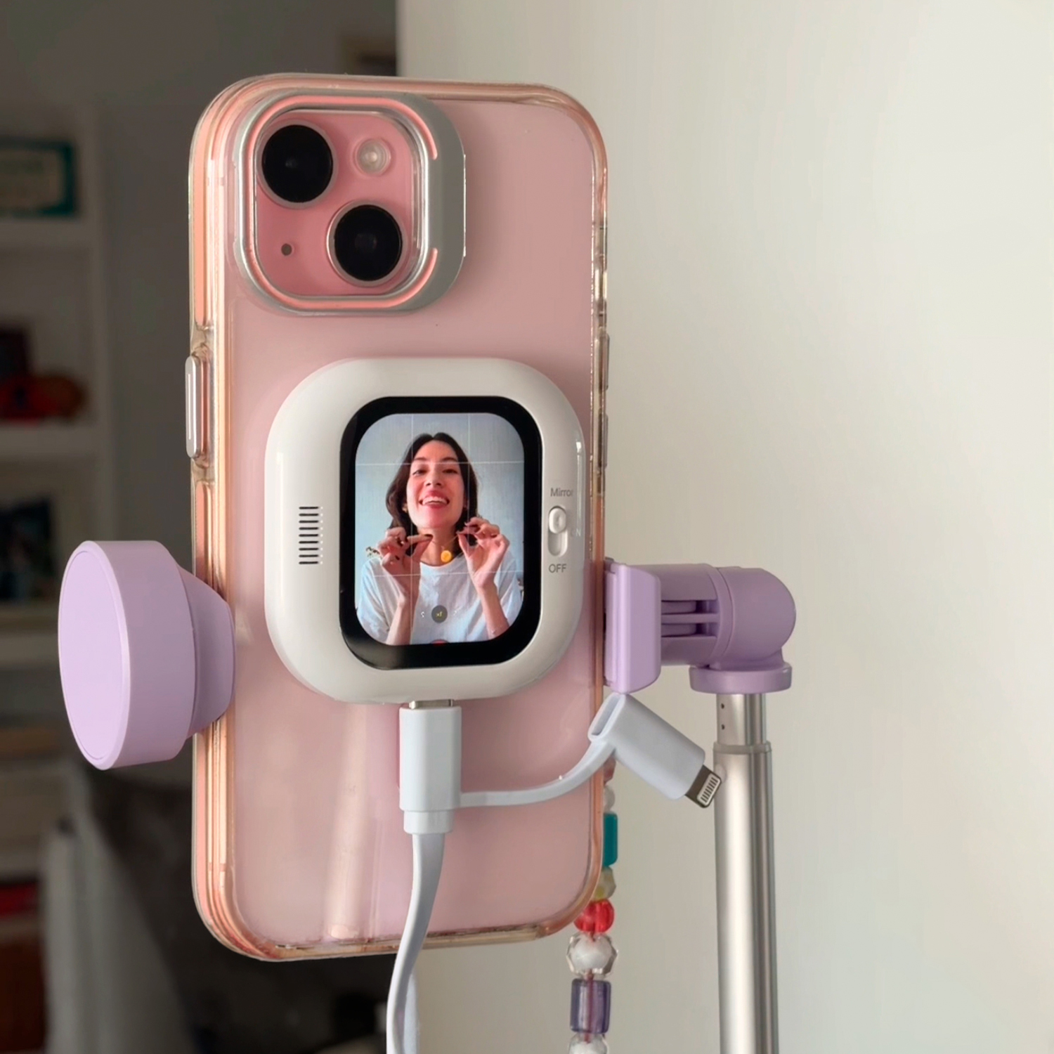PANTALLA MAGNÉTICA SELFIE PARA CÁMARA TRASERA DE CELULAR - 3