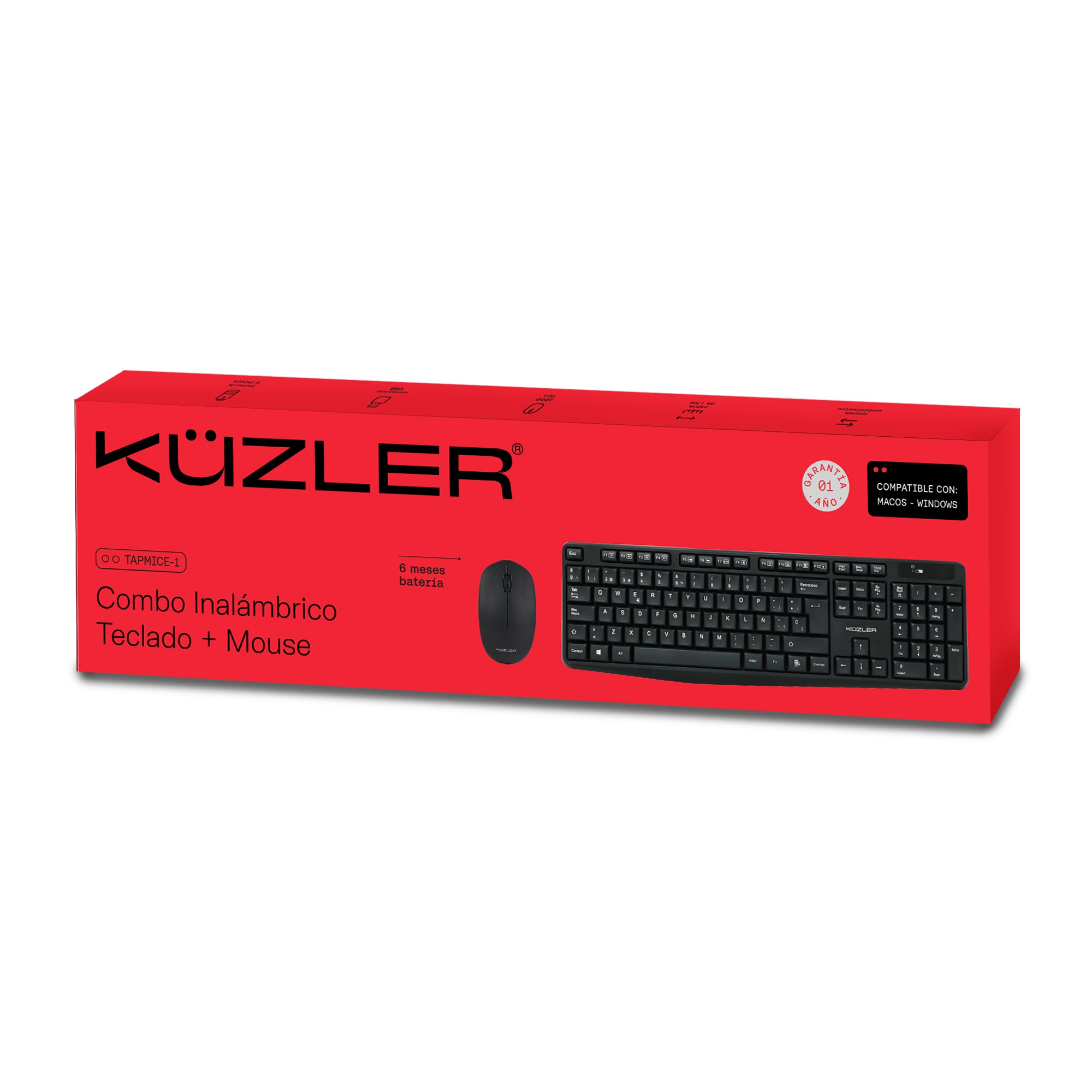 COMBO TECLADO Y MOUSE INALÁMBRICO KUZLER TAPMICE-1 - 3