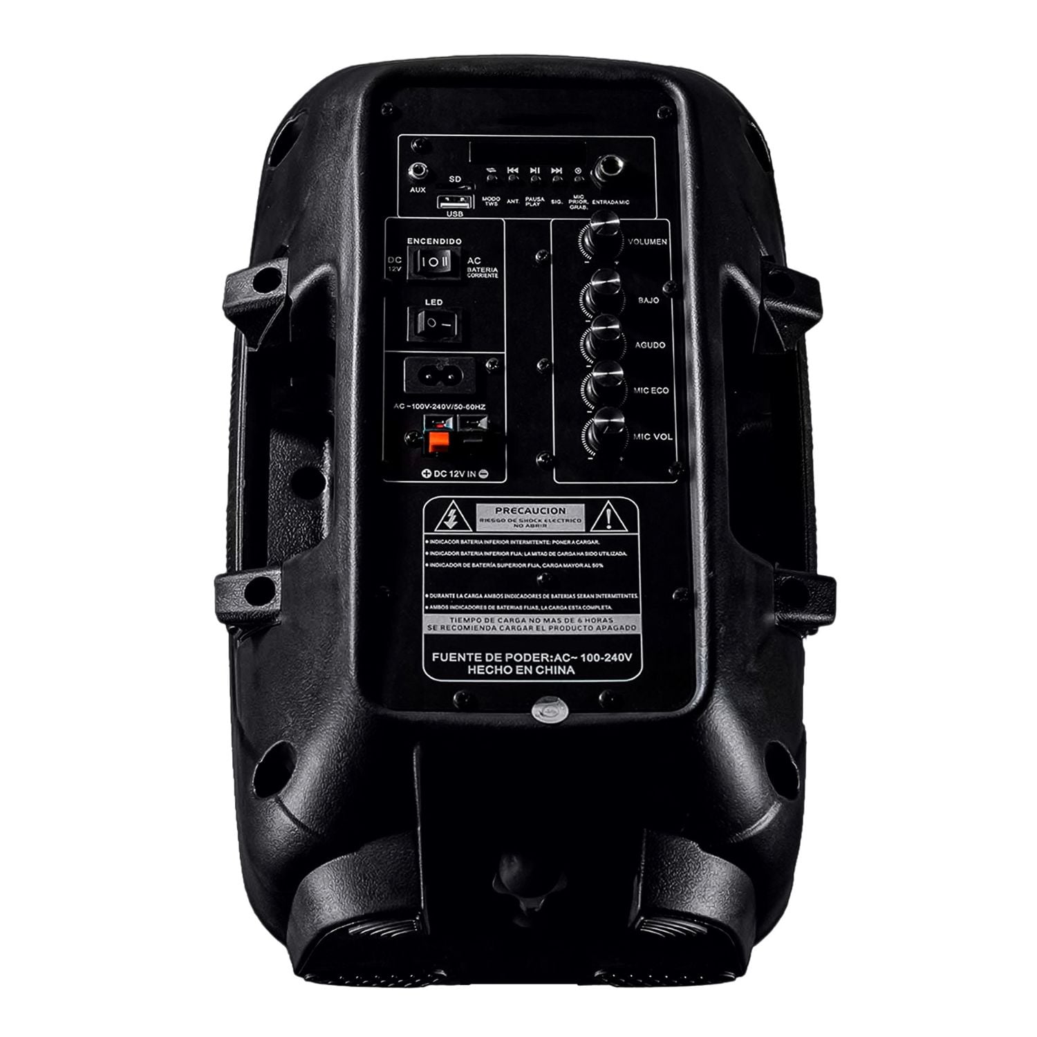 PARLANTE KUZLER KARAOKE 8 HORAS 400W AL-102 - 4