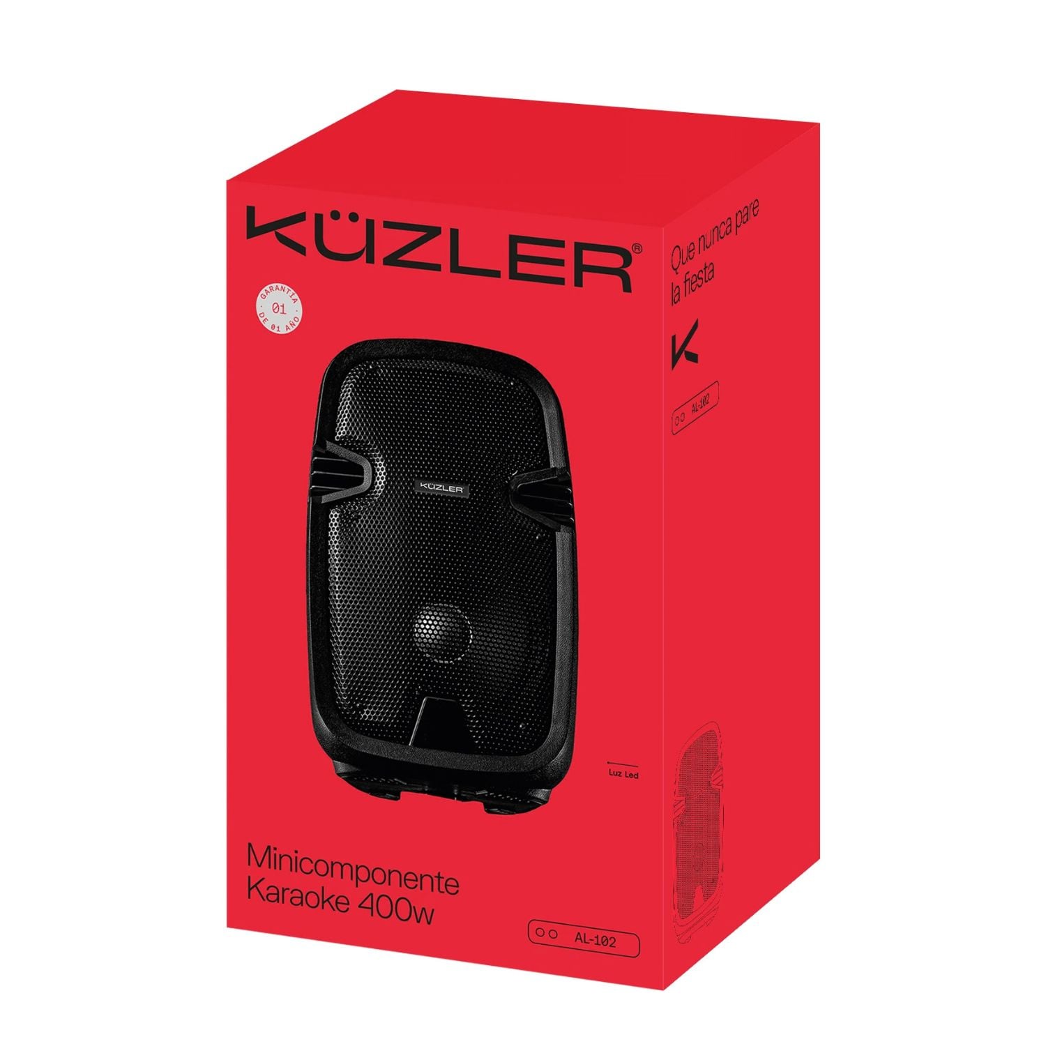 PARLANTE KUZLER KARAOKE 8 HORAS 400W AL-102 - 6
