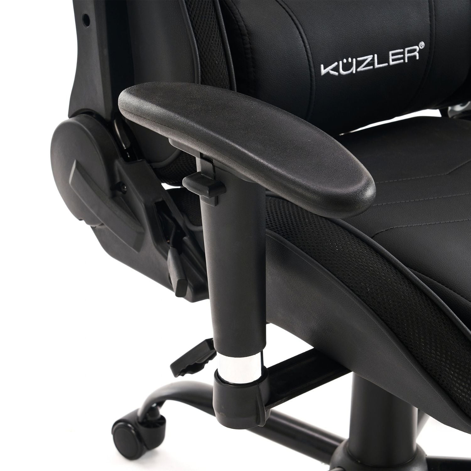 SILLA GAMER KUZLER CON LUCES LED Y BASE METÁLICA ERGONÓMICA AJUSTABLE - 4