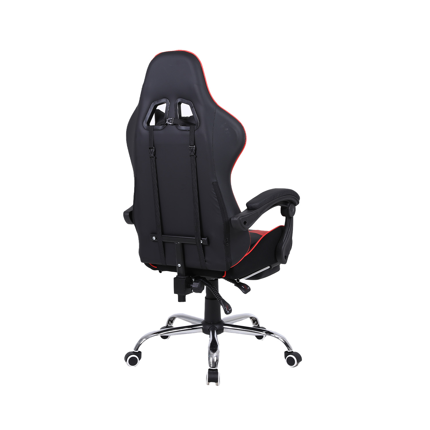 SILLA GAMER KUZLER ROJA MASAJEADOR LUMBAR REPOSAPIÉS Y BASE METÁLICA RIK-101RE - 6