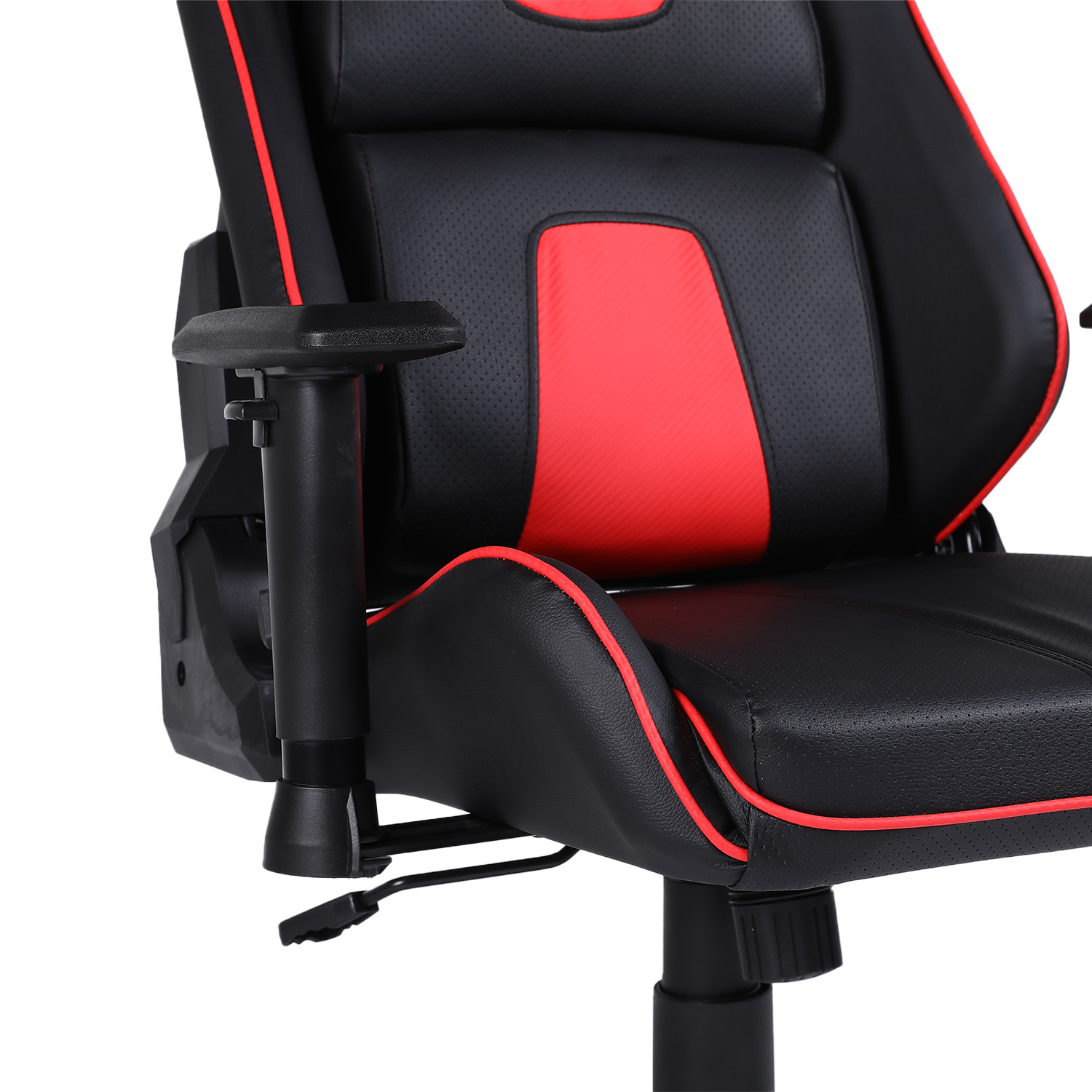 SILLA GAMER KUZLER ROJA CON BASE METÁLICA AJUSTABLE DRAKTAR-RN - 6