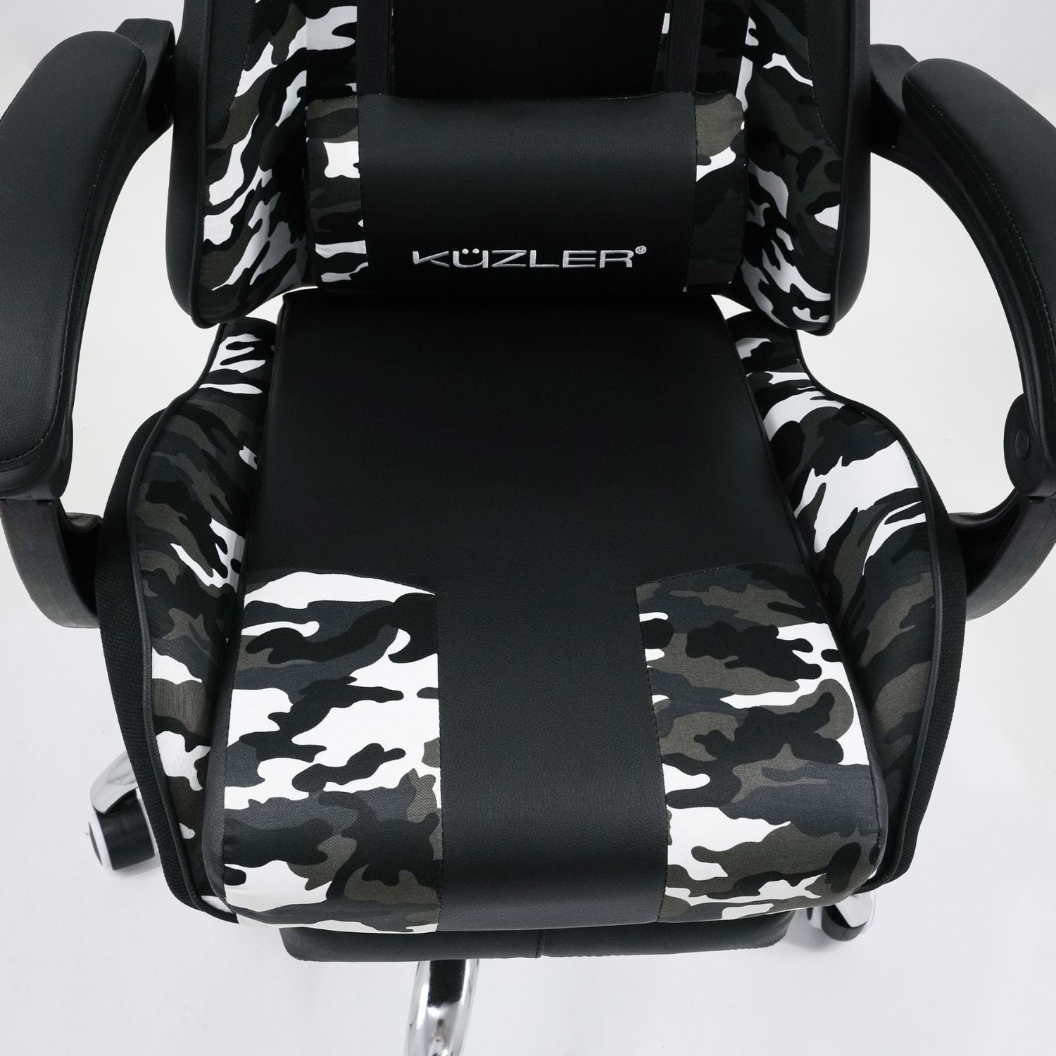 SILLA GAMER KUZLER CAMUFLADA MASAJEADOR LUMBAR REPOSAPIÉS Y BASE METÁLICA RIK-101CAMO - 5