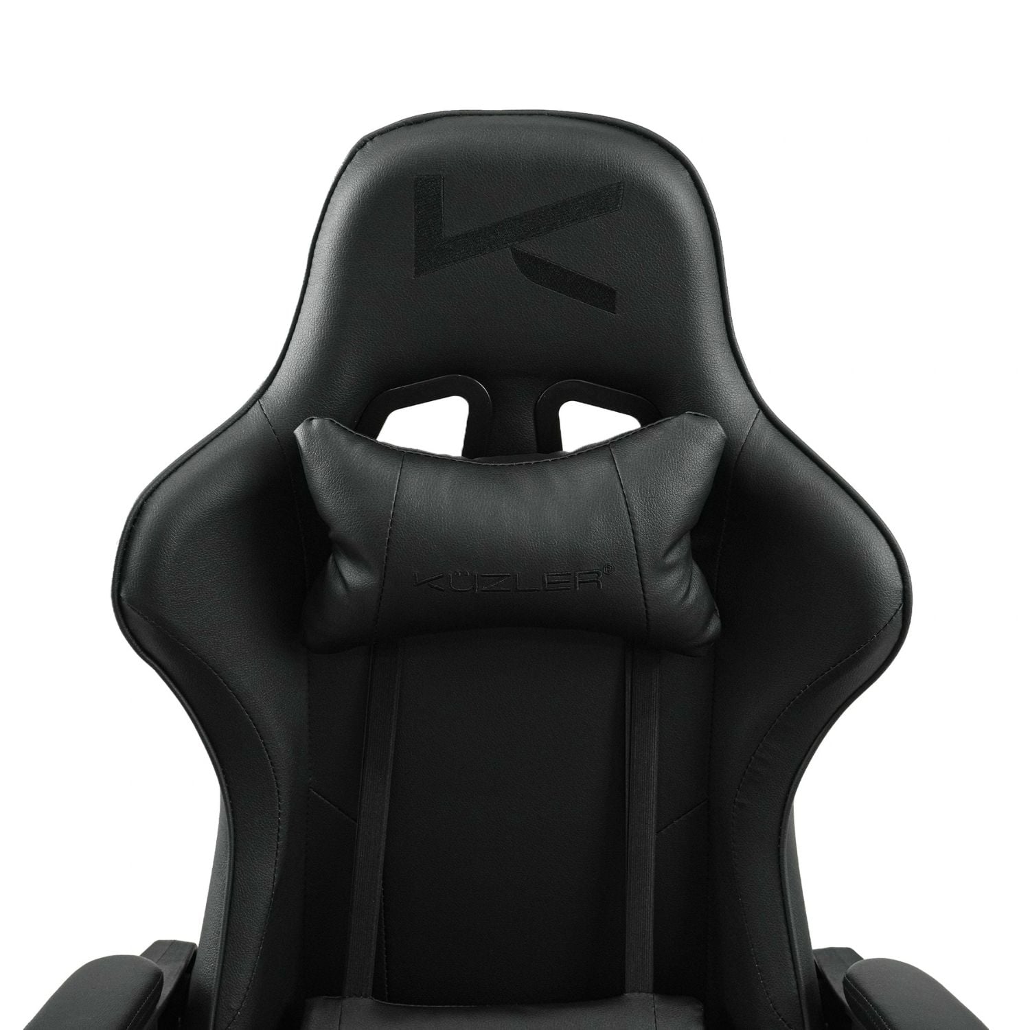 SILLA GAMER KUZLER NEGRA MASAJEADOR LUMBAR REPOSAPIÉS Y BASE METÁLICA RIK-101AB - 6
