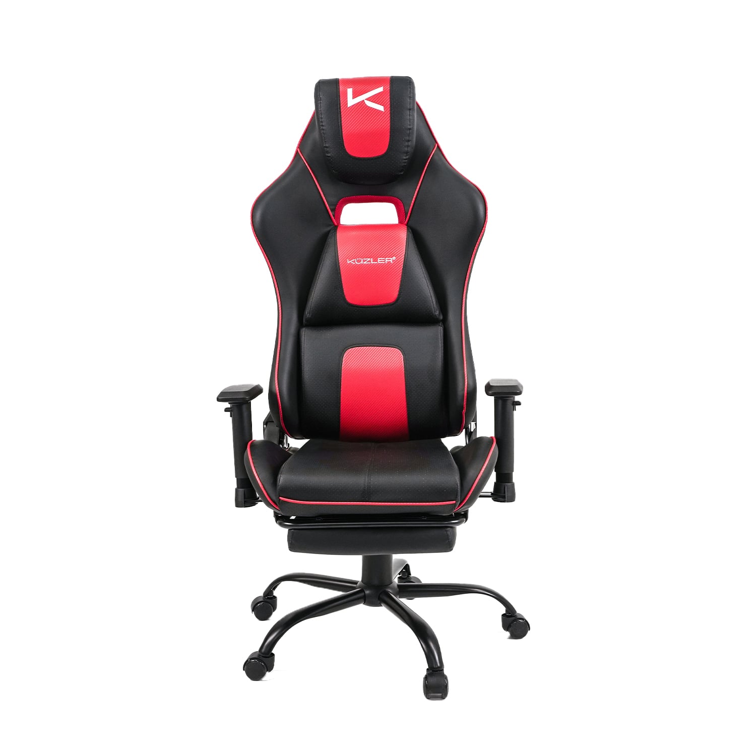 SILLA GAMER ERGONÓMICA ROJA DRAKTAR2-RN CON REPOSAPIÉS Y RECLINACIÓN 180° - 1