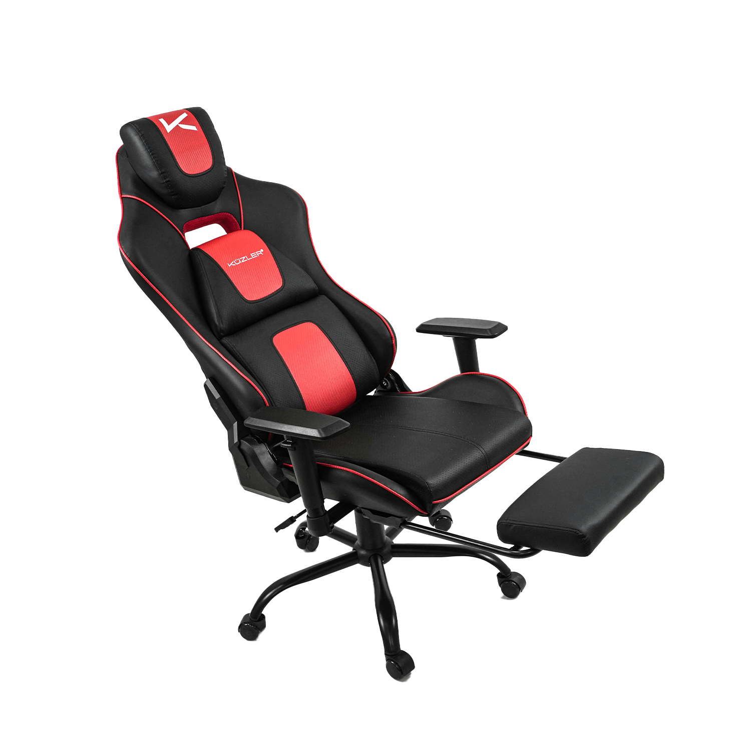 SILLA GAMER ERGONÓMICA ROJA DRAKTAR2-RN CON REPOSAPIÉS Y RECLINACIÓN 180° - 4