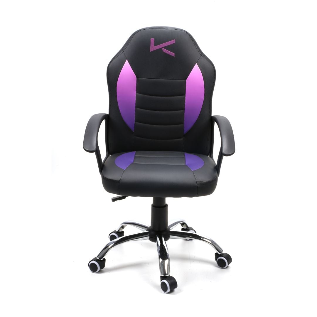SILLA GAMER PARA NIÑOS MORADA KUZLER TARN-101M ERGONÓMICA Y RESISTENTE - 1