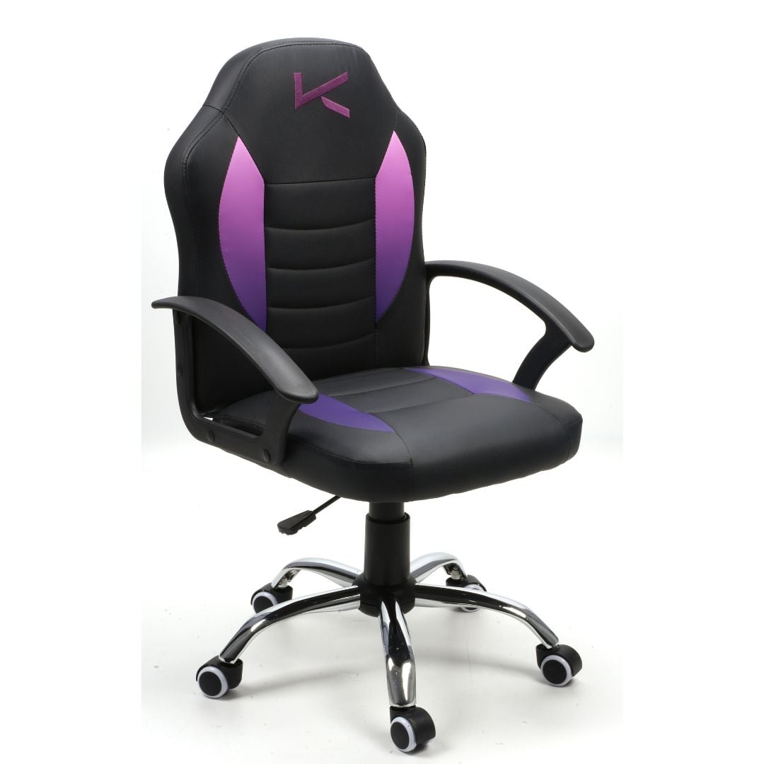 SILLA GAMER PARA NIÑOS MORADA KUZLER TARN-101M ERGONÓMICA Y RESISTENTE - 2