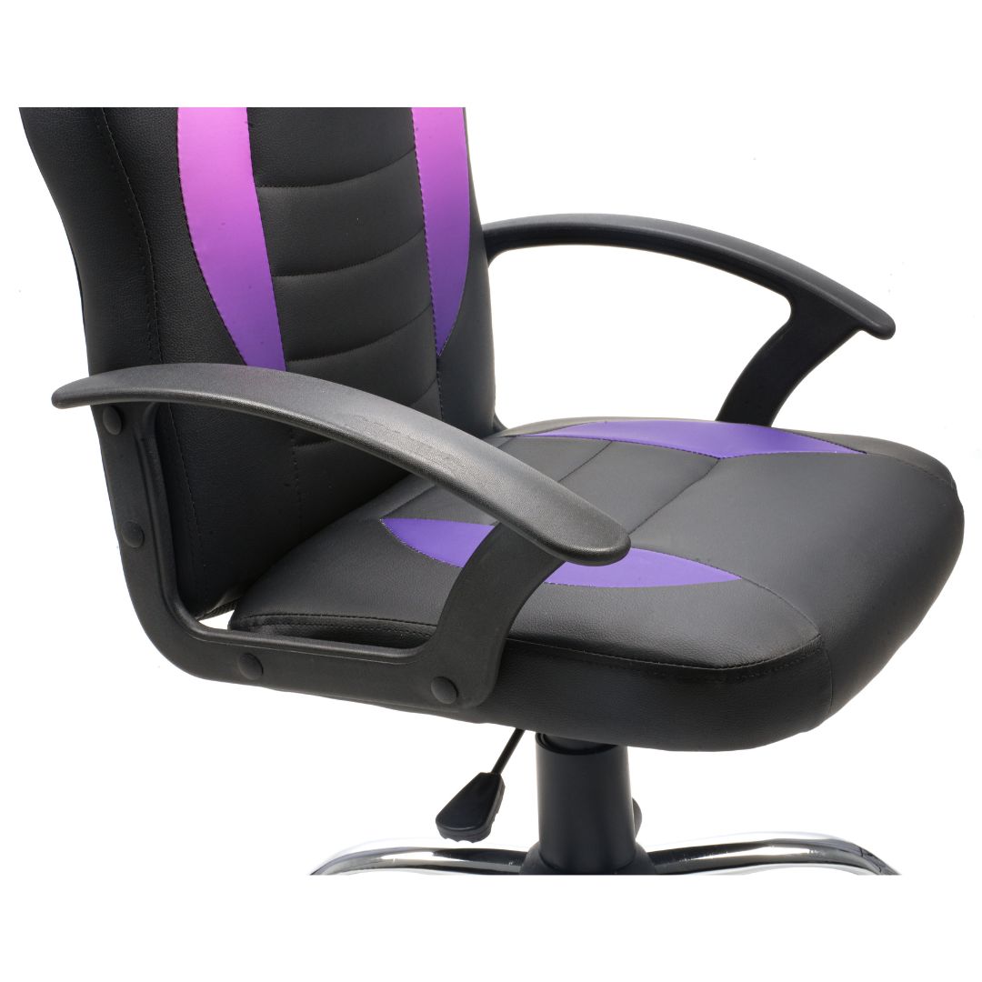 SILLA GAMER PARA NIÑOS MORADA KUZLER TARN-101M ERGONÓMICA Y RESISTENTE - 5