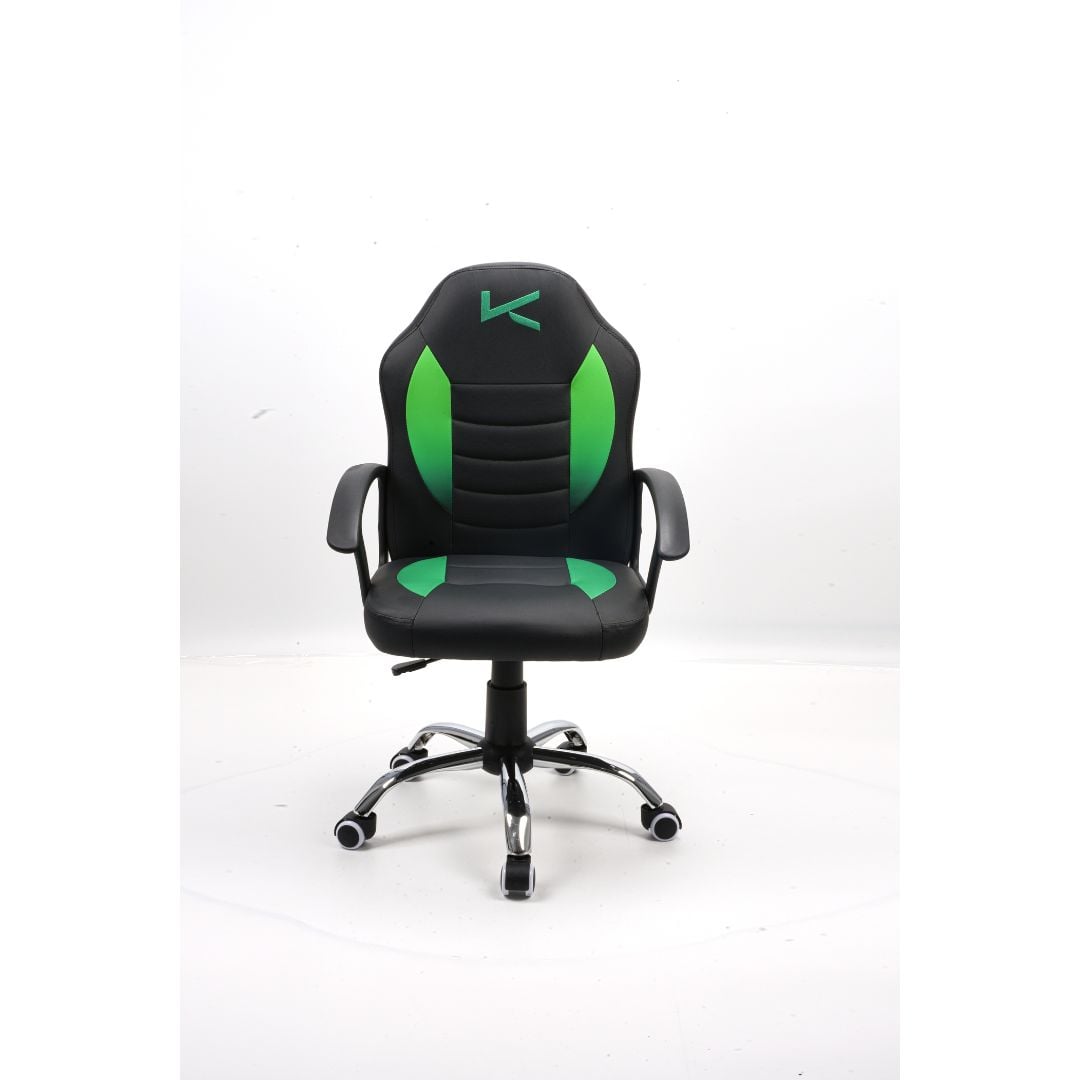 SILLA GAMER PARA NIÑOS VERDE KUZLER TARN-101G ERGONÓMICA Y RESISTENTE - 1
