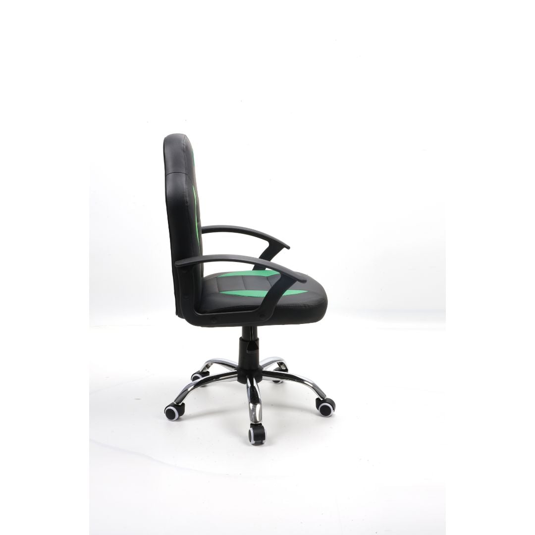 SILLA GAMER PARA NIÑOS VERDE KUZLER TARN-101G ERGONÓMICA Y RESISTENTE - 3