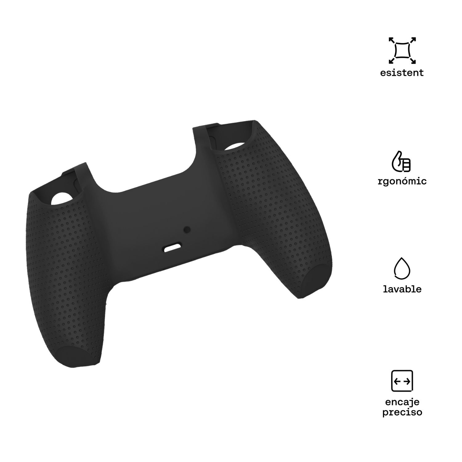 PROTECTOR DE SILICONA NEGRO PARA CONTROL PS5 HALBATAR-103 - 2
