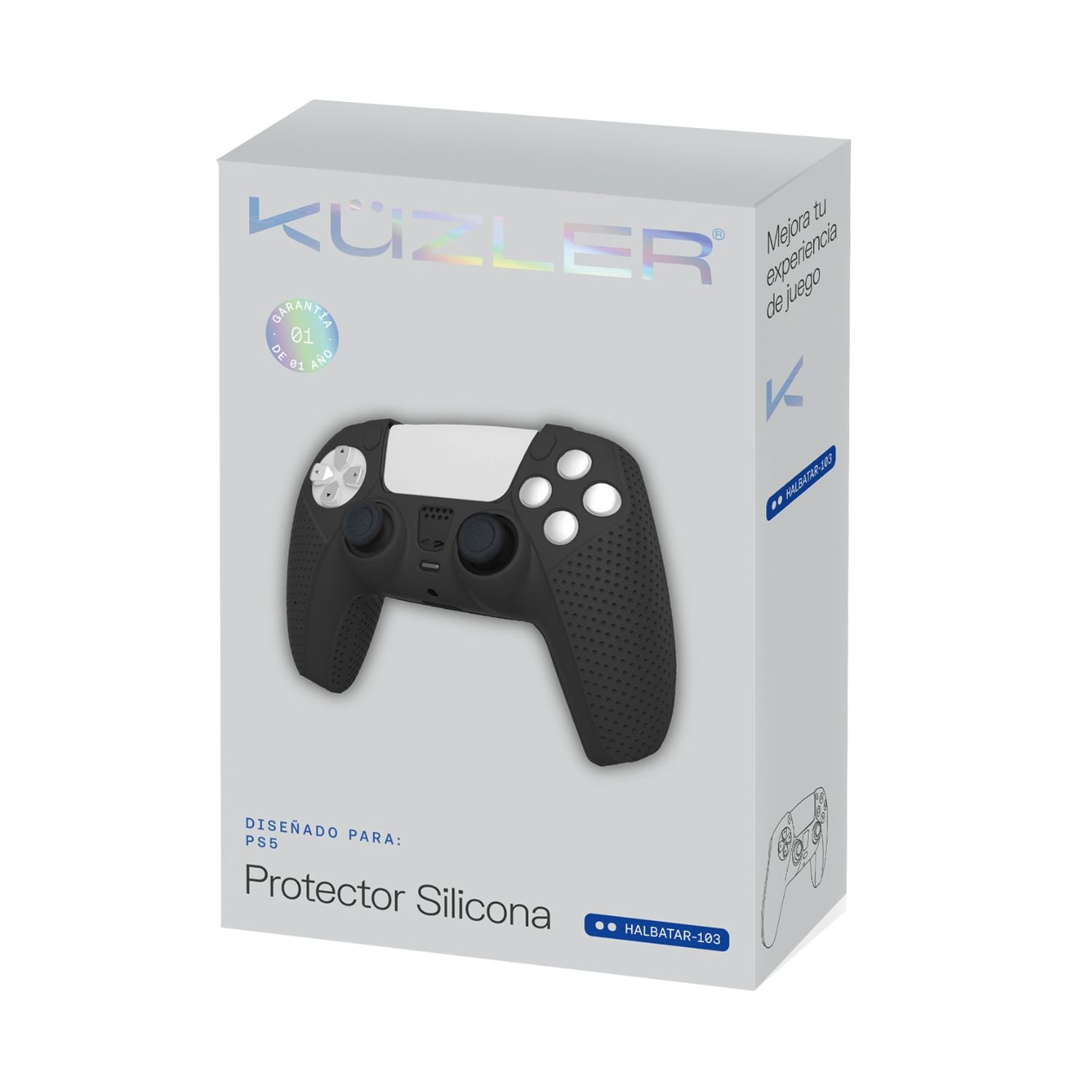 PROTECTOR DE SILICONA NEGRO PARA CONTROL PS5 HALBATAR-103 - 5