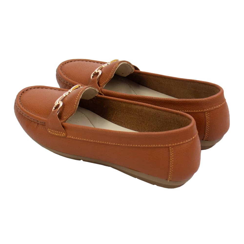 MOCASIN CHATO MUJER CORELLI LOVE CUERO COBRE - 3