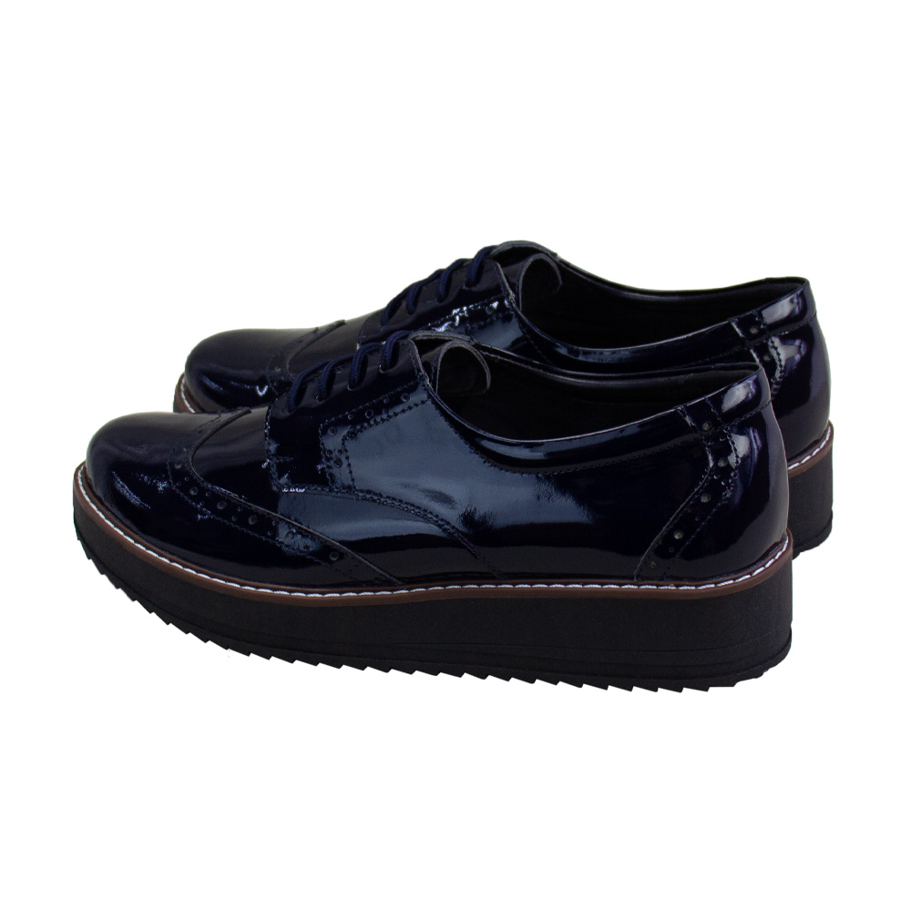 OXFORD PLATAFORMA MUJER CORELLI MIA CHAROL AZUL - 3