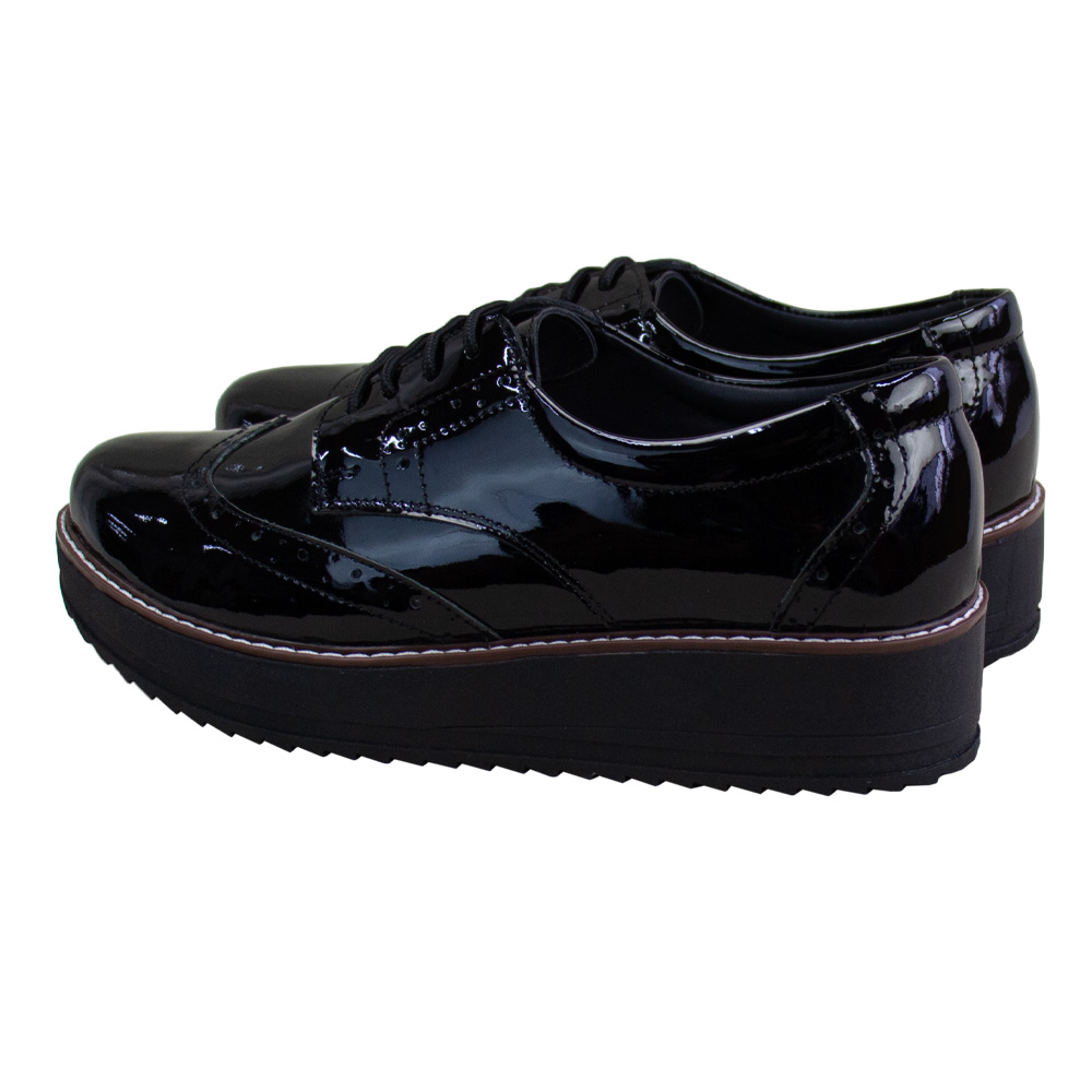 OXFORD PLATAFORMA MUJER CORELLI MIA CHAROL NEGRO - 3