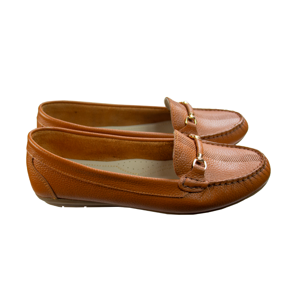 MOCASIN CHATO MUJER CORELLI SARA II CUERO COBRE - 3