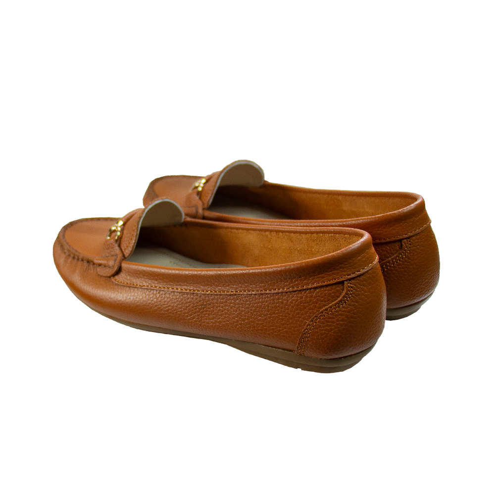 MOCASIN CHATO MUJER CORELLI SARA II CUERO COBRE - 4