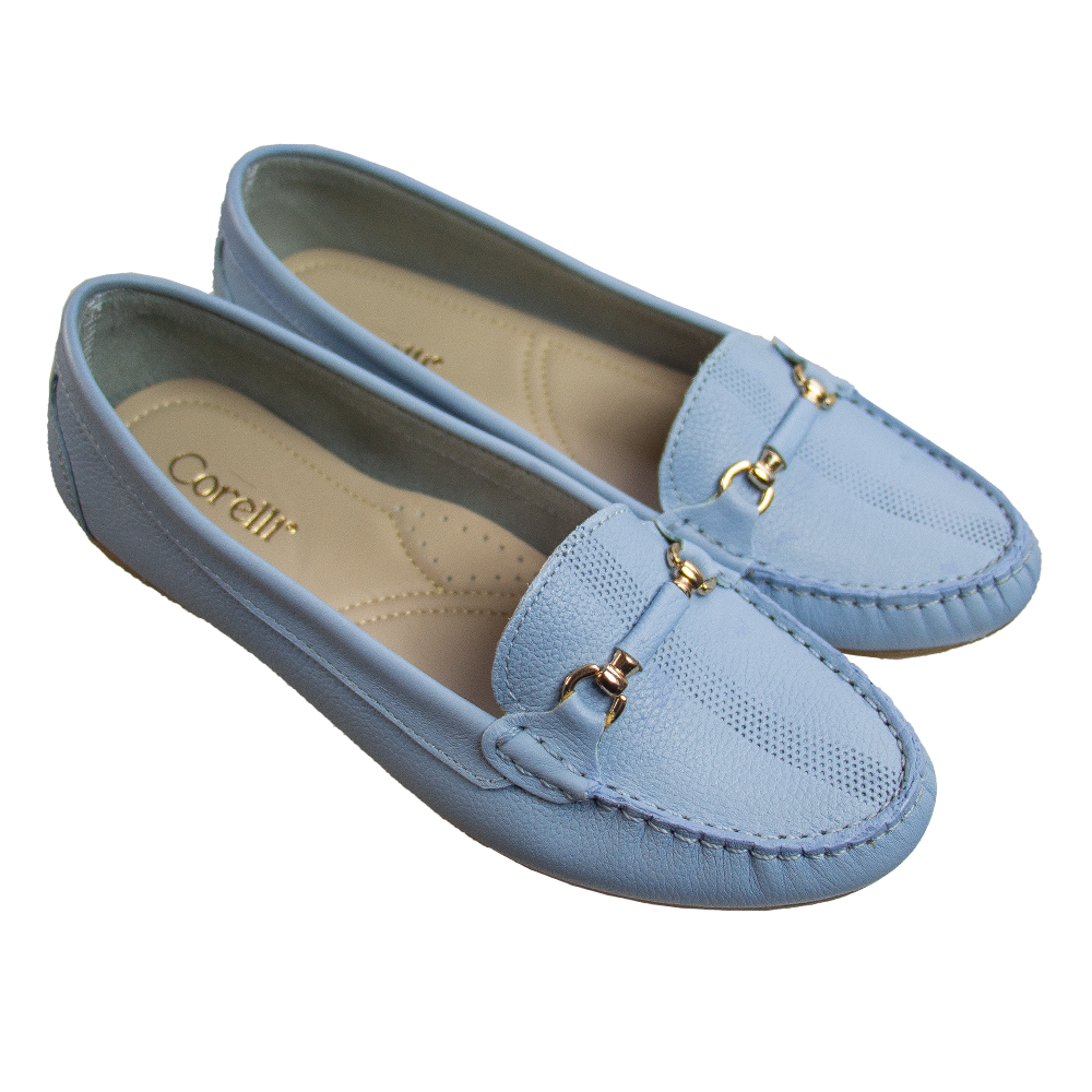 MOCASIN CHATO MUJER CORELLI SARA II CUERO CIELO - 5