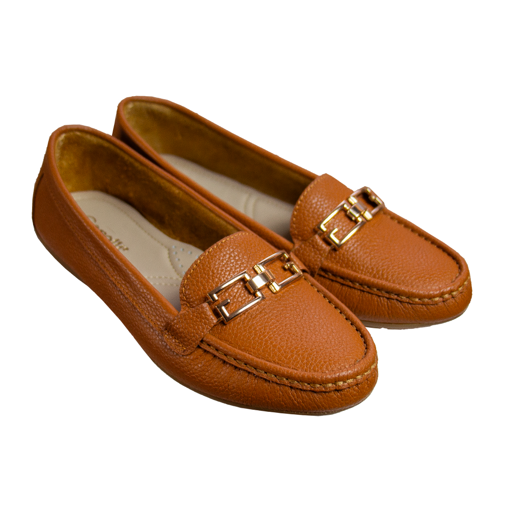 MOCASIN CHATO MUJER CORELLI THAIS CUERO NATURAL - 1