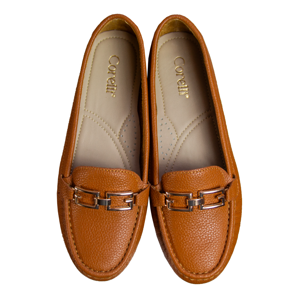MOCASIN CHATO MUJER CORELLI THAIS CUERO NATURAL - 2