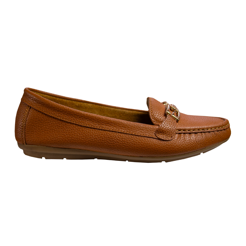 MOCASIN CHATO MUJER CORELLI THAIS CUERO NATURAL - 7