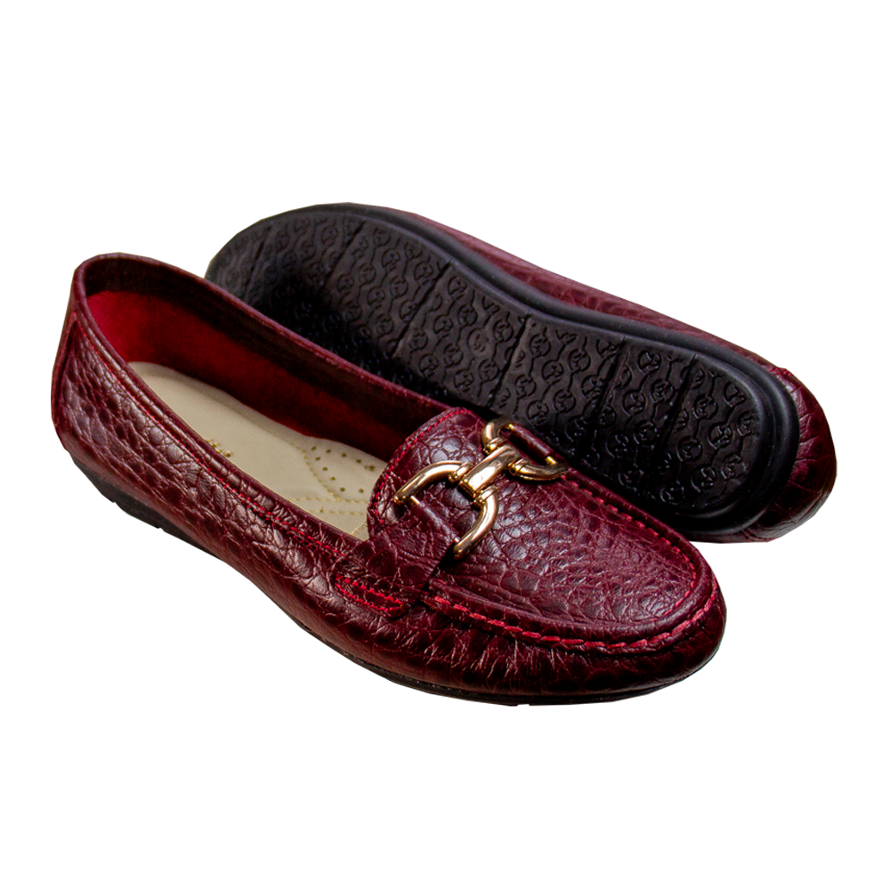 MOCASIN CHATO MUJER CORELLI DOLCE TORTUGA VINO - 5