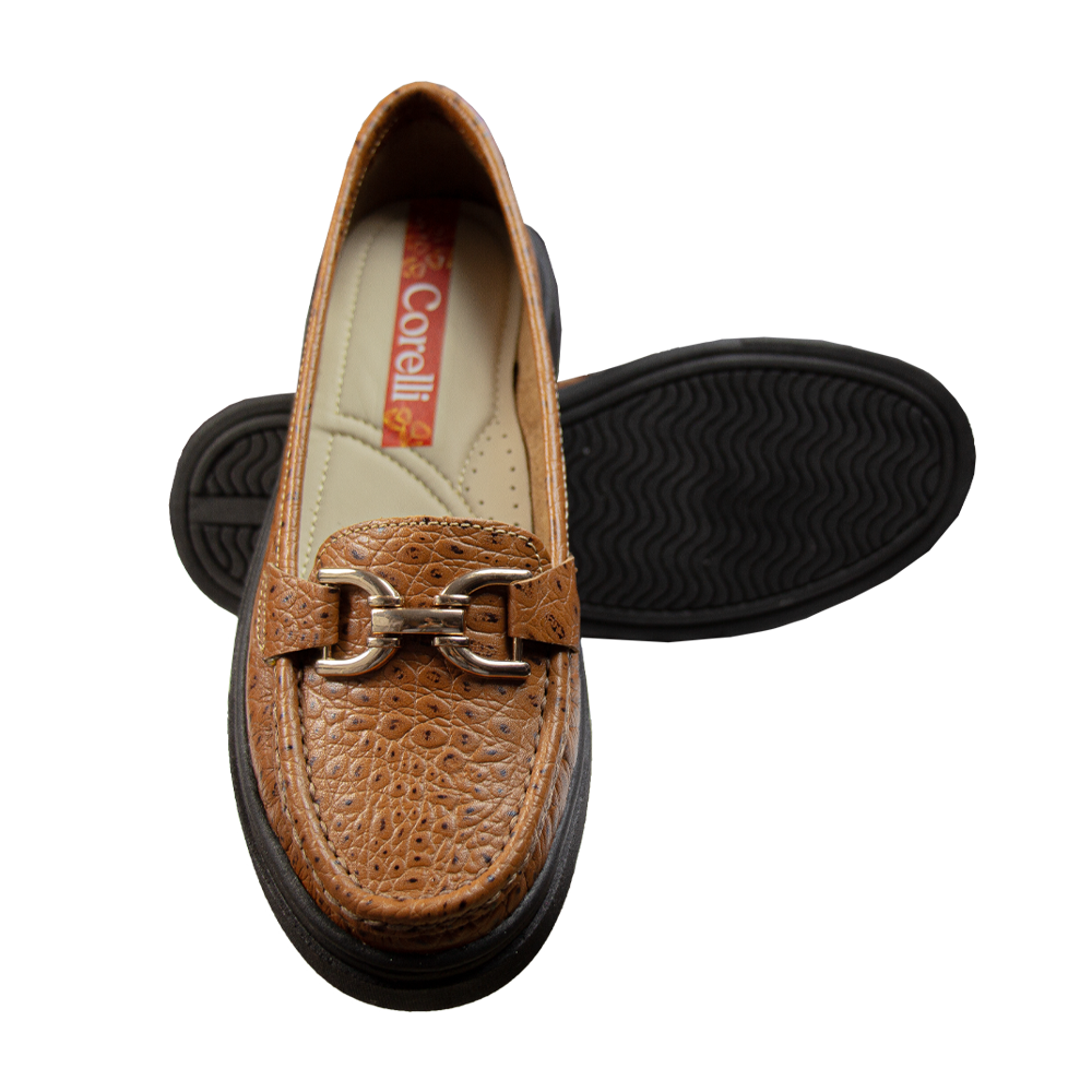 MOCASIN PLATAFORMA MUJER CORELLI GIANELLA TORTUGA NATURAL - 2