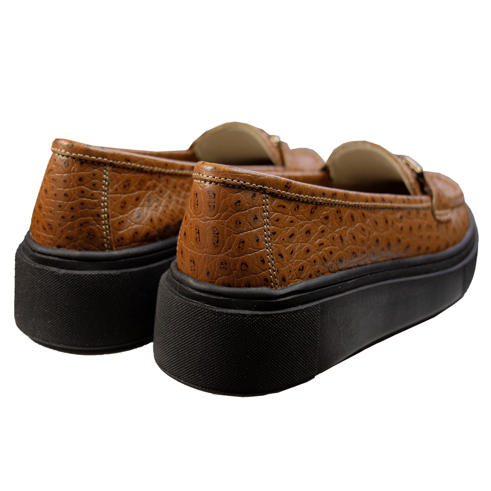 MOCASIN PLATAFORMA MUJER CORELLI GIANELLA TORTUGA NATURAL - 4