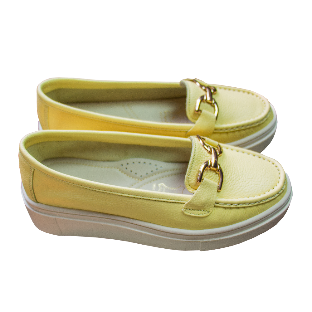 MOCASIN PLATAFORMA MUJER CORELLI GIANELLA CUERO MANTEQUILLA - 2
