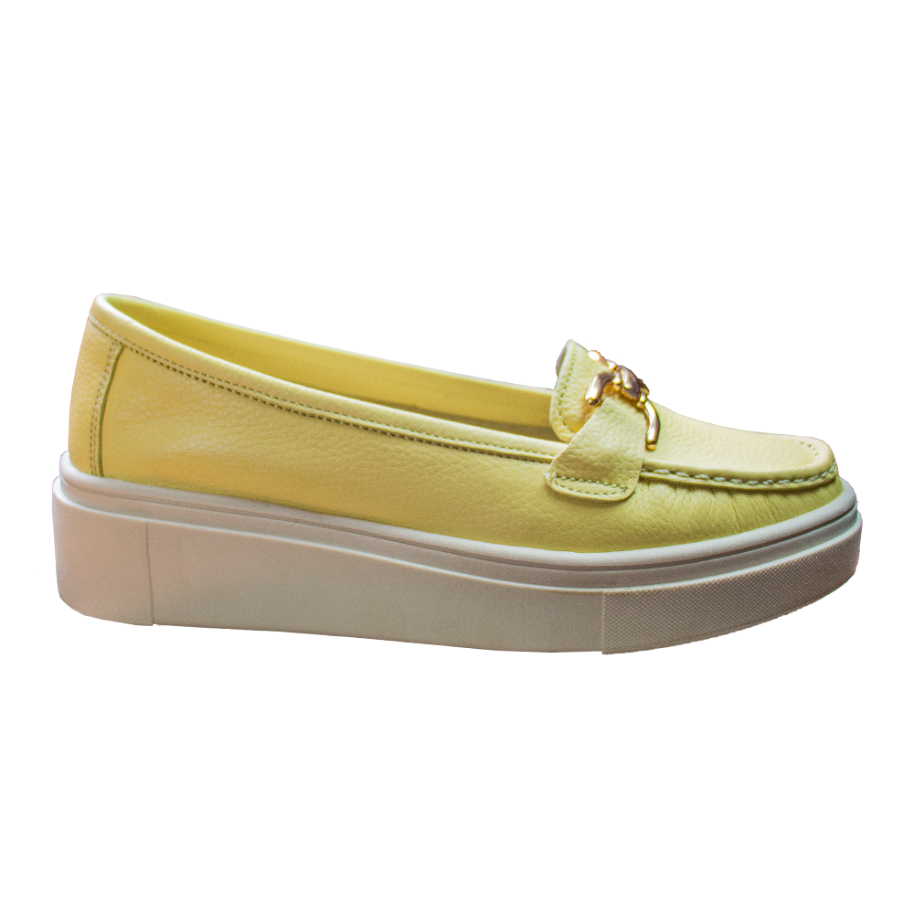 MOCASIN PLATAFORMA MUJER CORELLI GIANELLA CUERO MANTEQUILLA - 3