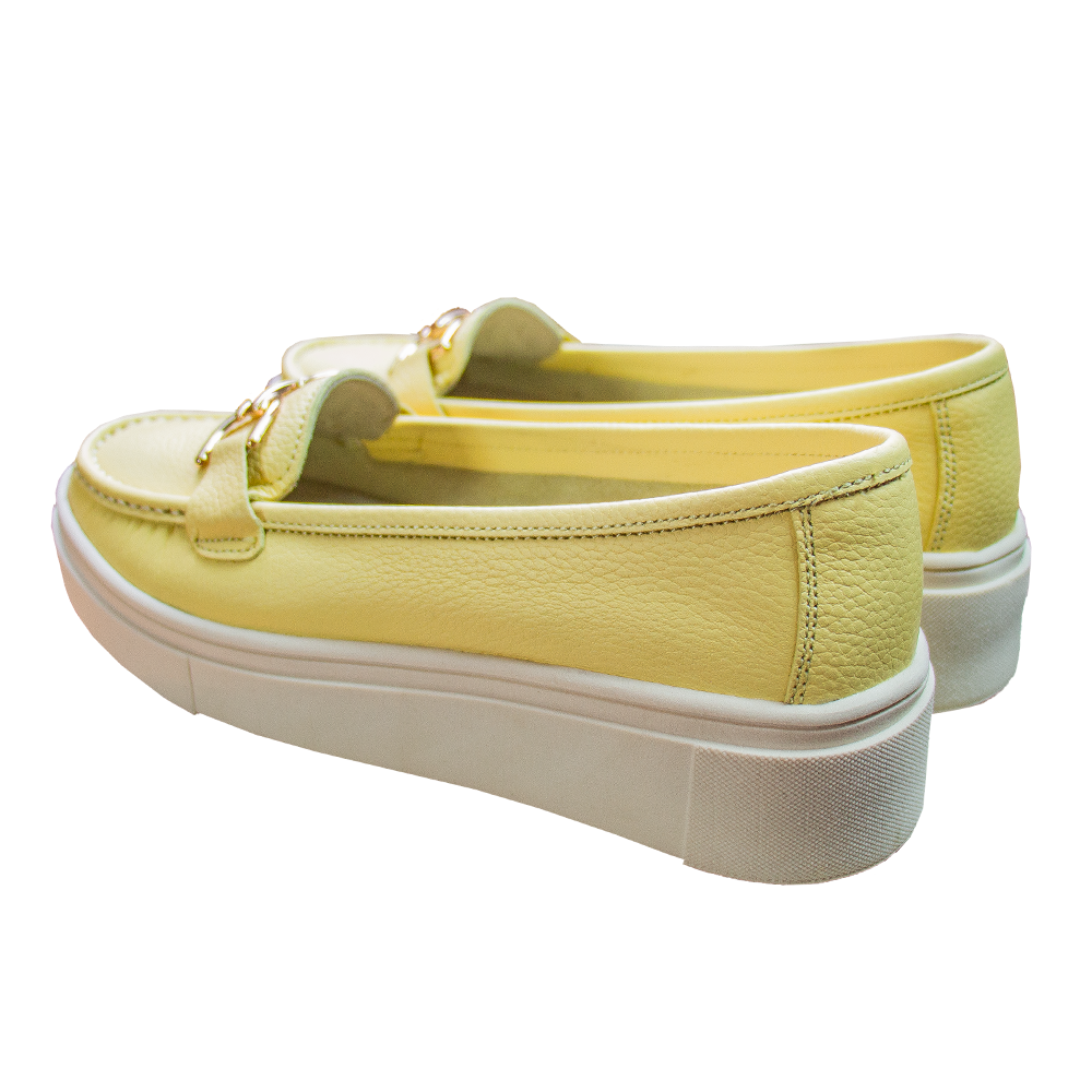 MOCASIN PLATAFORMA MUJER CORELLI GIANELLA CUERO MANTEQUILLA - 4