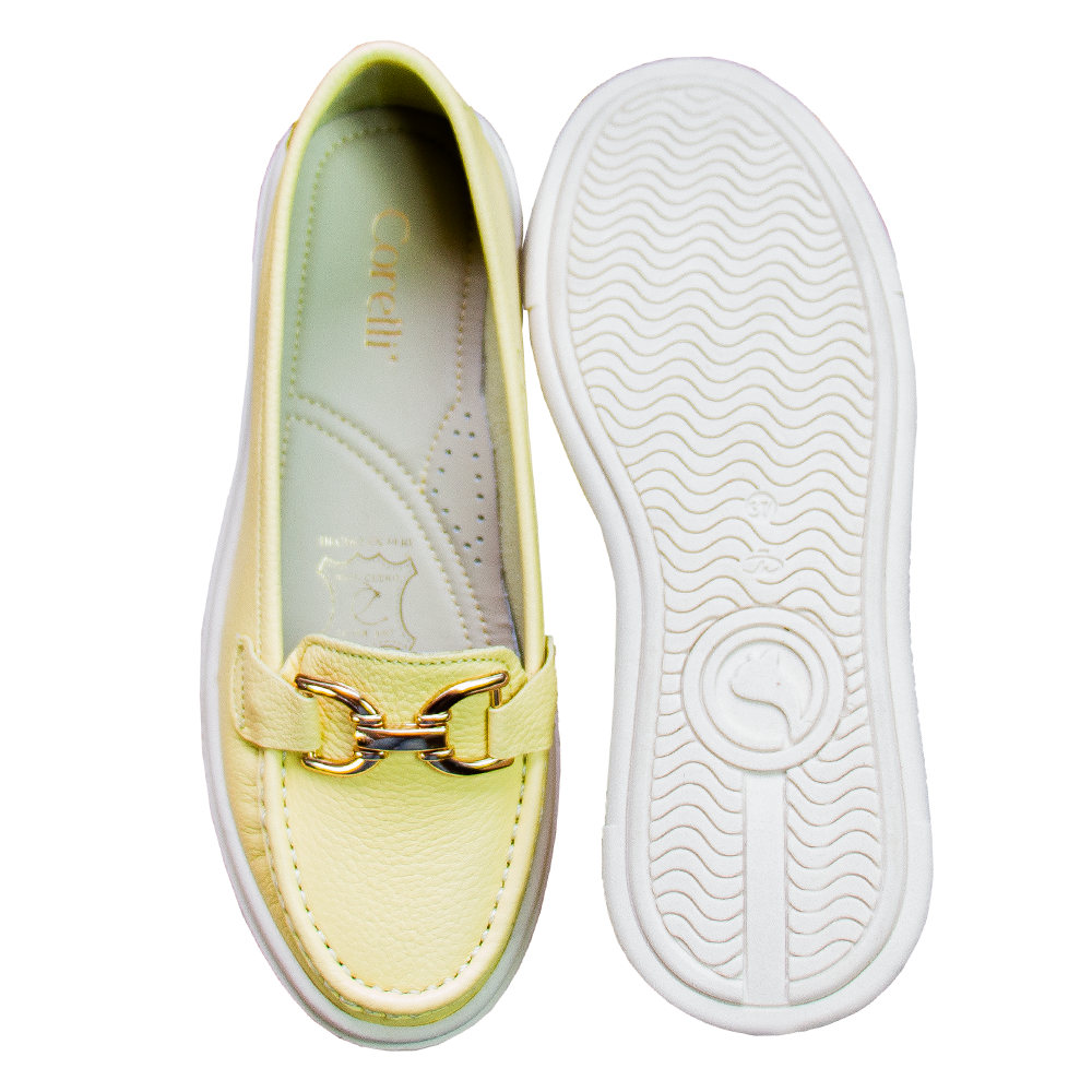 MOCASIN PLATAFORMA MUJER CORELLI GIANELLA CUERO MANTEQUILLA - 5
