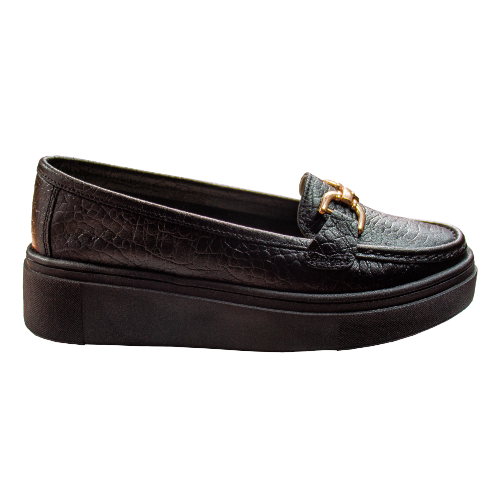 MOCASIN PLATAFORMA MUJER CORELLI GIANELLA TORTUGA NEGRO - 3