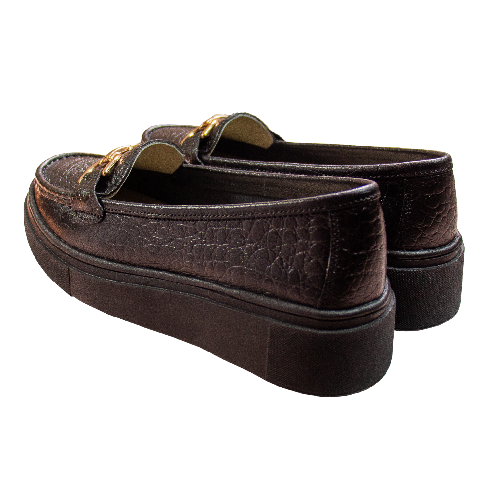 MOCASIN PLATAFORMA MUJER CORELLI GIANELLA TORTUGA NEGRO - 4
