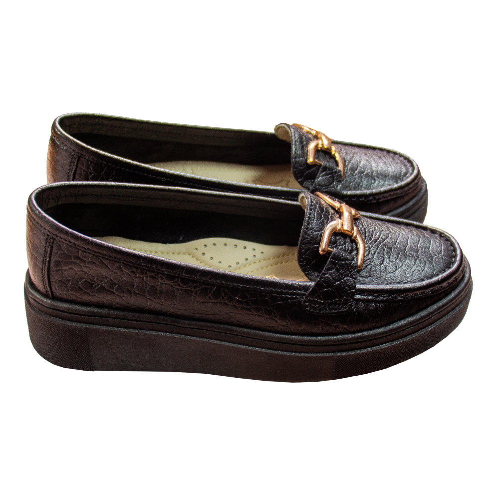 MOCASIN PLATAFORMA MUJER CORELLI GIANELLA TORTUGA NEGRO - 6