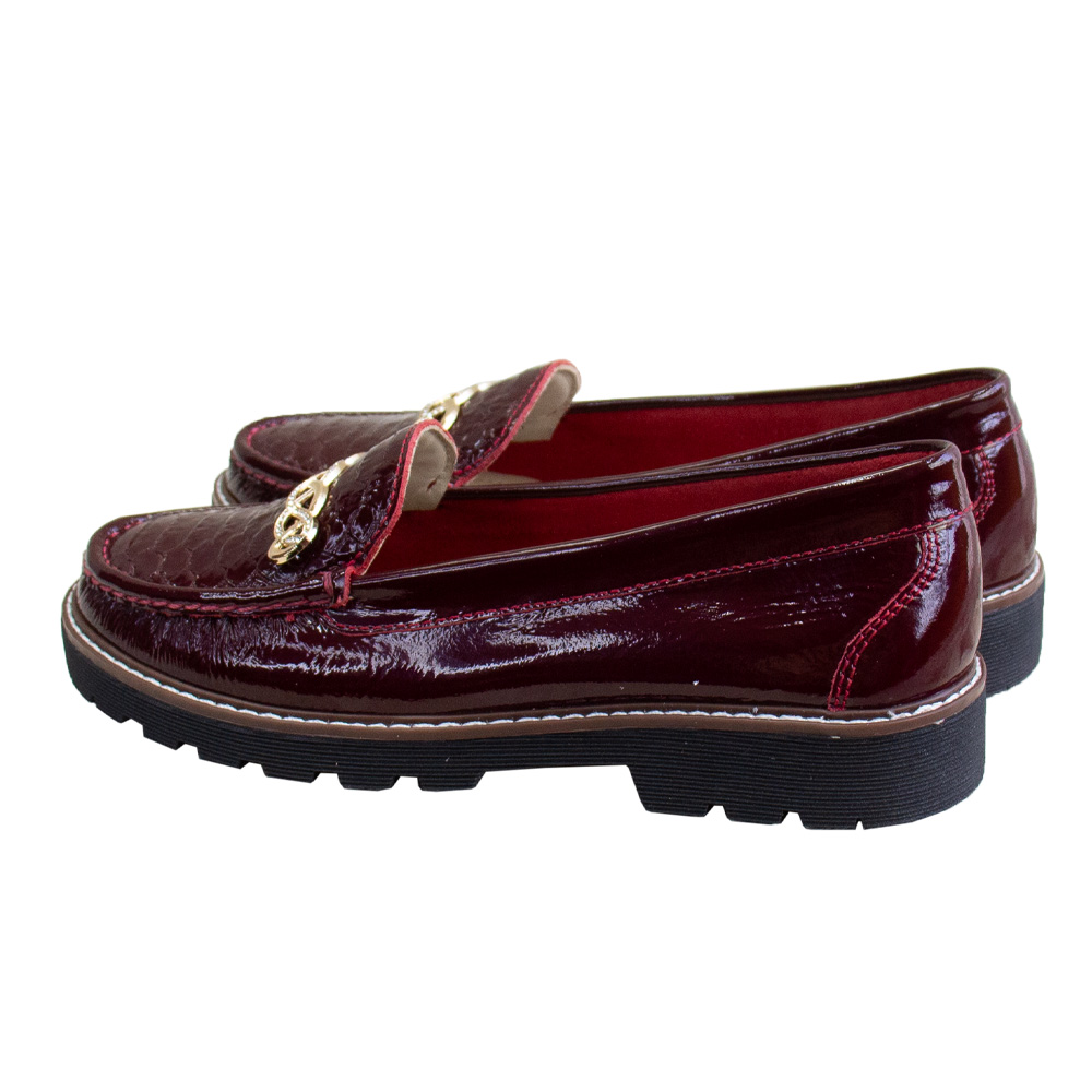 MOCASIN PLATAFORMA MUJER CORELLI CHIARA CHAROL VINO - 3