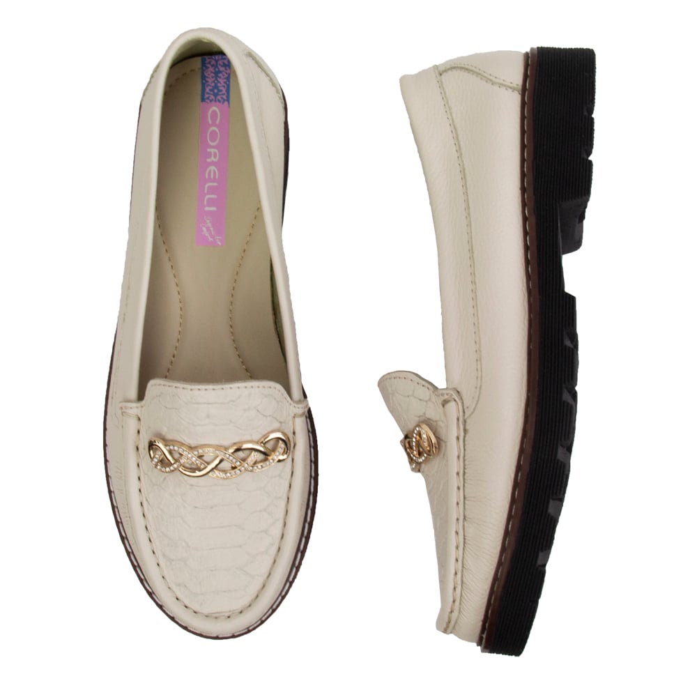 MOCASIN PLATAFORMA MUJER CORELLI CHIARA CUERO VAINILLA - 2