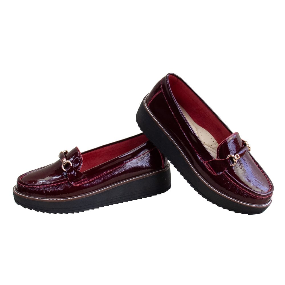 MOCASIN PLATAFORMA MUJER CORELLI DANIELA CHAROL VINO - 2