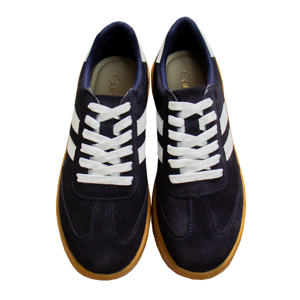ZAPATILLA PLATAFORMA MUJER CORELLI SIENA GAMUZÓN AZUL - 1
