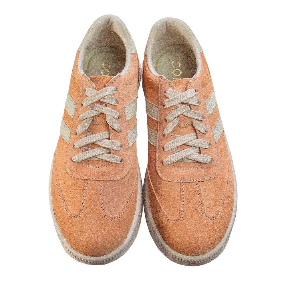 ZAPATILLA PLATAFORMA MUJER CORELLI SIENA GAMUZÓN MELÓN - 1