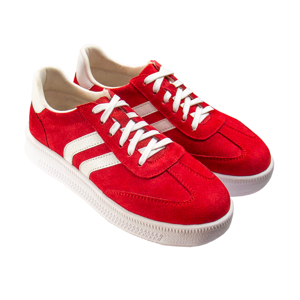 ZAPATILLA PLATAFORMA MUJER CORELLI SIENA GAMUZÓN ROJO - 2