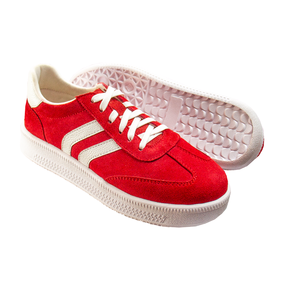 ZAPATILLA PLATAFORMA MUJER CORELLI SIENA GAMUZÓN ROJO - 3