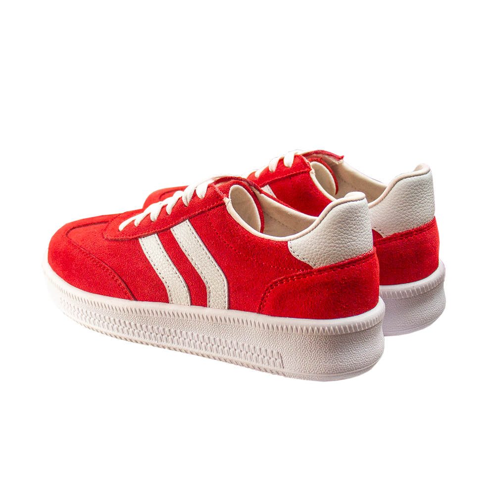 ZAPATILLA PLATAFORMA MUJER CORELLI SIENA GAMUZÓN ROJO - 5